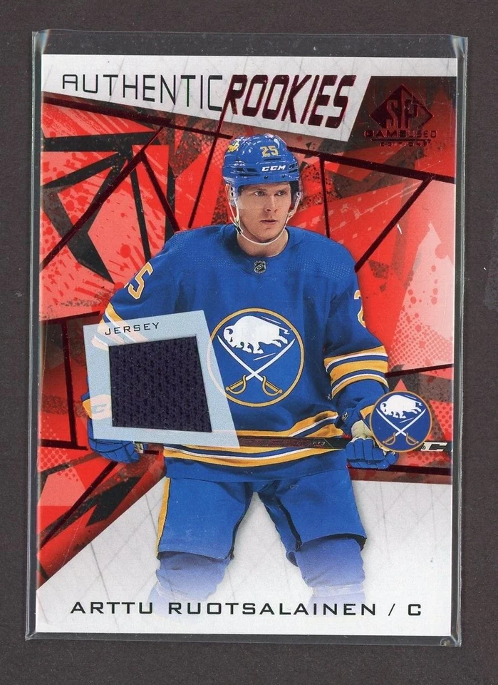2021-22 SP Game Used Authentic Rookies Red Jerseys #156 Arttu Ruotsalainen - Image 1 of 1