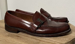 Mocasines vintage Polo Ralph Lauren de cuero marrón con hebilla hechos en EE. UU. para hombre 9,5 D - Imagen 1 de 12
