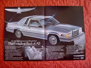 1980 FORD  SILVER ANNIVERSARY THUNDERBIRD - ORIGINAL PRINT CAR  AD - EXCEL  COND - Picture 1 of 1