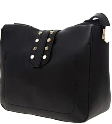 GATTINONI Umhängetasche schwarz genarbt - Bild 1 von 3