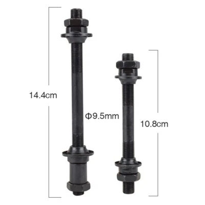 Front / rear axle Hub Axle Ultralight Hollow Shaft Adapter Black Practical New - Image 1 of 4
