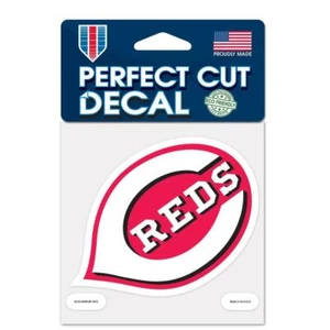 Cincinnati Reds 4"x4" Perfect Cut Car Decal [NEW] MLB Auto Sticker Emblem - Picture 1 of 1