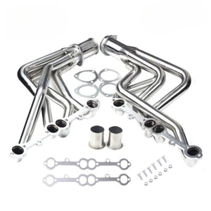 Stainless Exhaust Header for 73-85 Chevy/GMC Small Block Long Tube 1-5/8 2WD/4WD - Picture 1 of 7