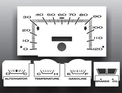 White Face Gauges for 1967-1969 Plymouth Valiant - Image 1 of 4