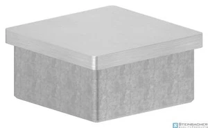 Tapa de inserción de acero inoxidable para tubo 50x50x2,0mm, V4A | STEINBACHER© - Imagen 1 de 3