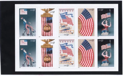 Scott #3780b Old Glory Sheet of 10 Stamps - MNH Backing #2 - Image 1 of 2