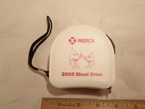 EXCELLENT "New Old Stock" 25 FT x 1" wide Tape Measure, Merck Promotional Gift - Picture 1 of 6