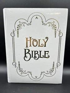 Holy Bible King James Version Family Record Edition Weißgold Neu - Bild 1 von 3