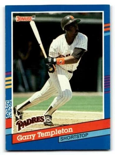 1991 Donruss #252 Garry Templeton   Shortstop   San Diego Padres   FREE shipping - Image 1 of 1