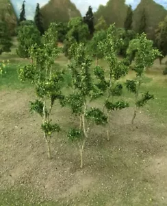 MP SCENERY 9 Premium Green Branches O 4.5" to 5.5" Forest Trees Railroad Layout - Picture 1 of 1