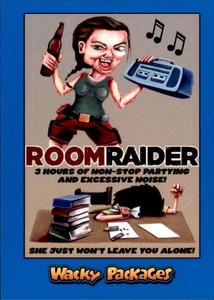 2018 Wacky Packages Go to the Movies Action Film Blue #7 Room Raider - NM-MT