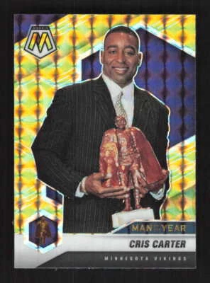 Cris Carter 2021 Panini Mosaic Prizm Reactive Yellow Minnesota Vikings #277 - Image 1 of 2