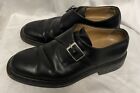 Bally Scribe Men?S Shoes Black Leather Buckle Size 9.5