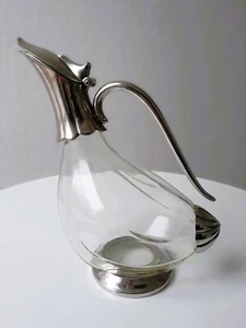 70er Karaffe Ente Decanter Kristallglas Karaffe kalte Ente 70s Nr.4 - Picture 1 of 8