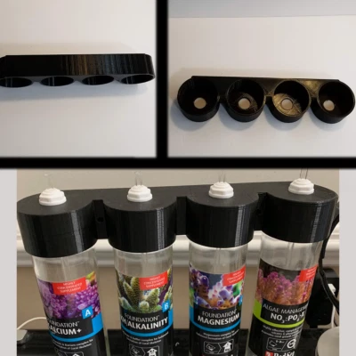 PRINTED3D.PARTS Wall Mountable Voss Bottle Holders – 375ml - 3D Printed - Many Colors