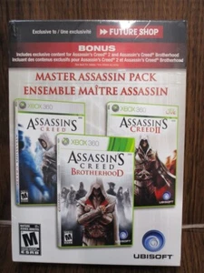 Video Game XBOX 360 Master Assassin Pack Assassins Creed I II Brotherhood NEW - Picture 1 of 3