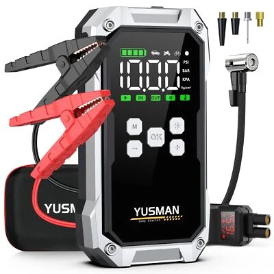 YUSMAN Booster Batterie Voiture - 7000A Démarreur de Voiture 12VJusqu'à All GAS/10.0...