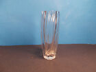 Lenox Crystal Nice Heaqavy  Spiral Waterscape Pattern Flower Vase 7 1/2" Tall