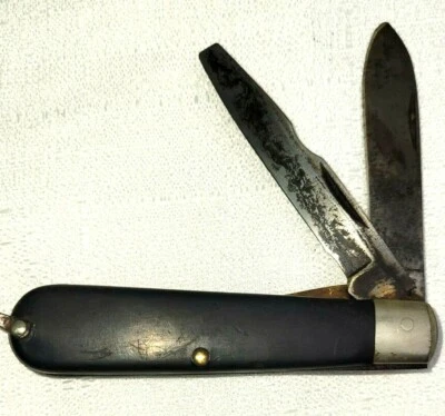 Vtg Camillus New York Lineman Pocket Jack Knife 2 Blades with Shackle - Image 1 of 3