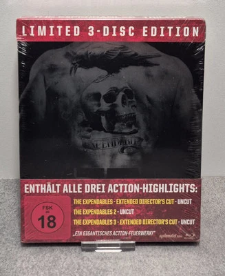 The Expendables  - Trilogie - Steelbook Blu-Ray Edition - OOP - NEU & OVP - Bild 1 von 4