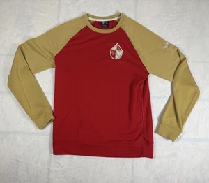 Nike Dri Fit San Francisco 49ers NFL Cuello Redondo Sudadera Para Hombres M Rojo Dorado - Imagen 1 de 4