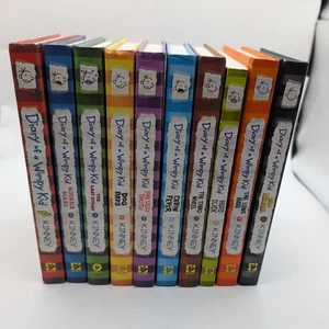 Diary of a Wimpy Kid Books Set 1-10 Jeff Kinney 1-7,9,10 Hardcover & 8 Paperback - Picture 1 of 7