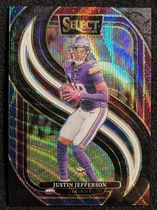 2024 Panini Select Justin Jefferson Tri-Color Prizm /249 Minnesota Vikings #174 - Picture 1 of 2