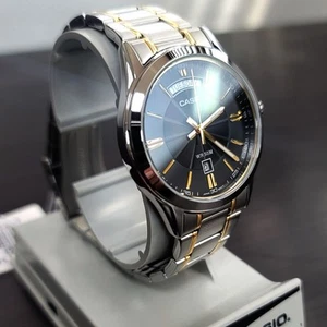 Reloj analógico de acero inoxidable para hombre Casio MTP-1381G-1AVDF original nuevo - Imagen 1 de 15