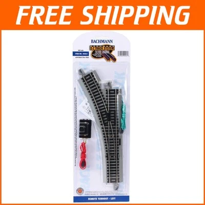 Quick Setup HO Scale E-Z Track Remote Turnout - Left - 18 Radius Compatible - Image 1 of 4