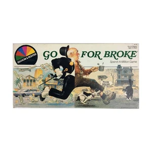 Selchow & Righter Boardgame Go for Broke! (1985 Ed) Box Fair/VG+ - Picture 1 of 1