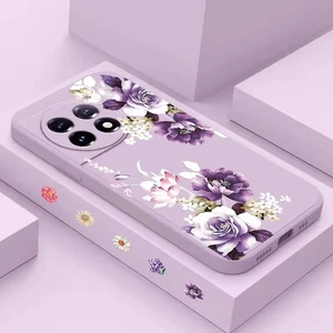 Funda protectora de silicona a prueba de golpes con flor de peonía para teléfono OnePlus 13R 12 12R 11R - Imagen 1 de 17