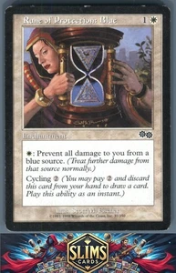 Magic the Gathering MTG Urza's Saga Rune of Protection: Blue #37 Buy 2 Get 1 - Picture 1 of 2