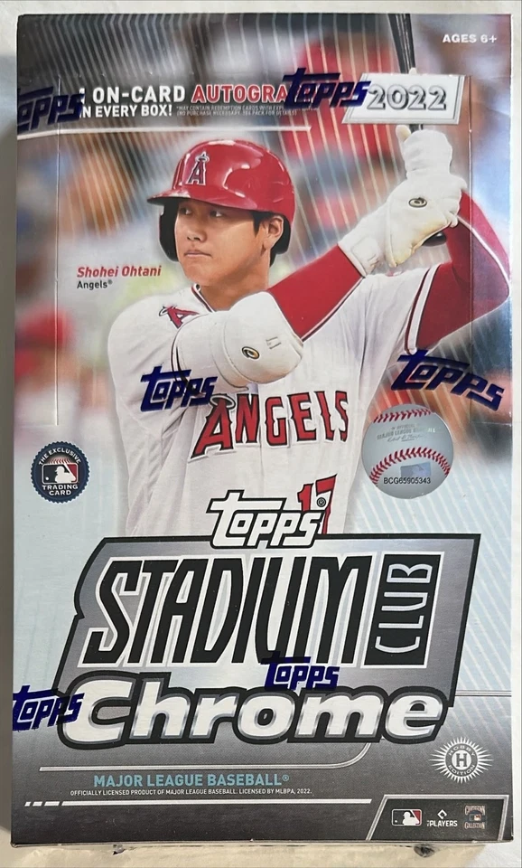 2022 Topps Stadium Club Chrome MLB Baseball Hobby Box New Factory Sealed 1 Auto - Image 1 of 4