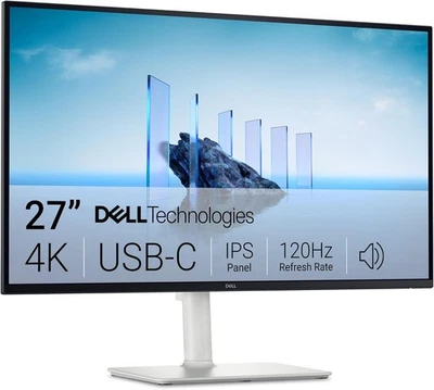 Dell - S2725QC 27" IPS LED 4K UHD 120Hz FreeSync Monitor (USB-C, HDMI) - Silver - Image 1 of 2