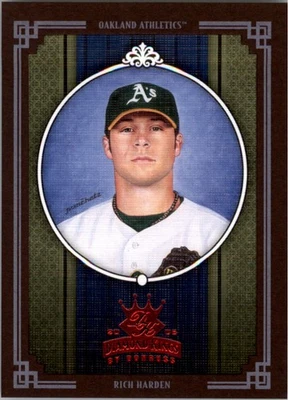 2005 Diamond Kings Framed Red #377 Rich Harden - BB - Image 1 of 2