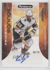 2023 Upper Deck Fall Expo Parkhurst Priority Signings /75 Keegan Kolesar Auto