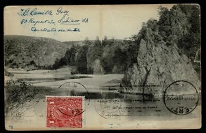Tarifa de postal G73 KGV 1d rojo carmín a Francia e impuestos pagados. Bonitas marcas - Imagen 1 de 3