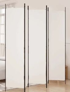 Stoff Raumteiler Spanische Wand 4-Panel-Trennwand in Beige 170x220cm B-Ware