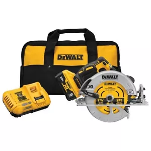DEWALT XR POWER DETECT 20 Volt Max 7-1/4 Zoll bürstenloses kabelloses Kreissäge-Kit - Bild 1 von 5