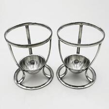 PAIR HAMILTON CODD BOTTLE STANDS STERLING SILVER VICTORIAN 1891 Mappin & Webb