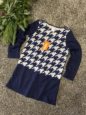 GYmboree NUEVO CON ETIQUETAS Niñas Gymboree Gris Marino Cálido Sudadera Vestido con Bolsillos Talla 5 Foto 1 de 4