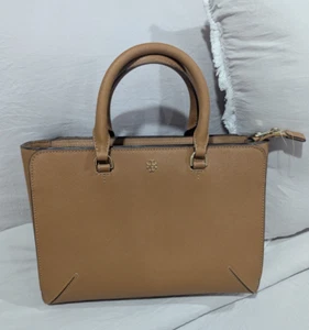 Tory Burch Brown Leather Women's Mini Tote Crossbody Bag - Picture 1 of 8