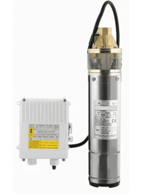 FARNEED Elettropompa sommersa immersione pompa pozzo 4″ acqua sabbia 100 mt 1,5 HP 148ev