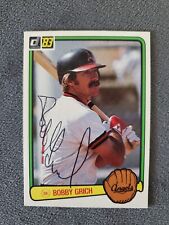 1983 Donruss #468 Bobby Grich   California Angels  Baseball Card Autograph 