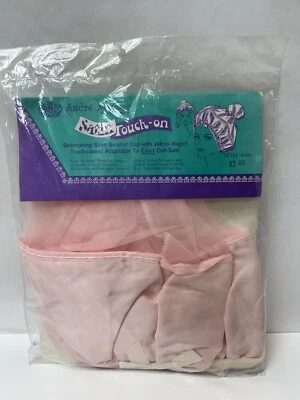 Vintage NOS Andre Fantasies Boudoir Satin & Chiffon Touch Bed Sleep Hat Cap PINK - Image 1 of 4