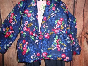 Little Me Kinder 3 teiliges Set. Marinerosa gefütterte Jacke, Top und Leggings 3T Neu mit Etikett!! - Bild 1 von 5