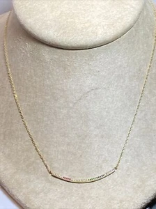 MARKIERT 925 N PORZELLAN VERSCHLUSS VERMEIL REGENBOGEN KRISTALLE ECHTE RUBINE ZARTE HALSKETTE - Bild 1 von 12