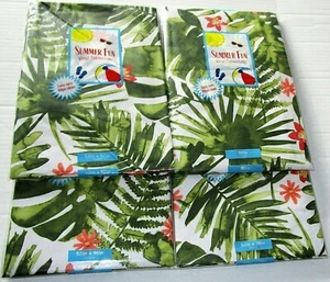 TROPICAL Vinyl Tablecloth Ass't  TROPICAL FOLIAGE [Your choice] - Picture 1 of 5