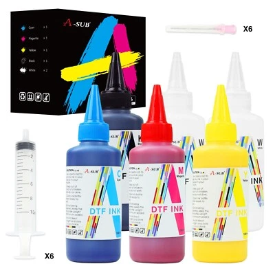 Lote Tinta A-SUB DTF para Epson ET-8550 L1800 L805 XP-15000 R1390 / Tinta Blanca 1000ML Foto 1 de 4