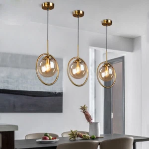 Kitchen Glass Lamp Room Pendant Light Bar Chandelier Lighting Home Ceiling Light - Picture 1 of 9